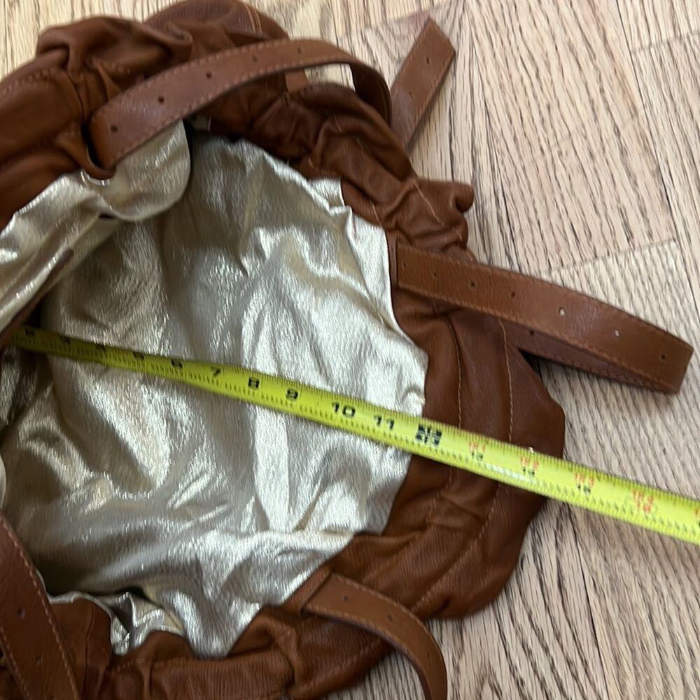 LOEFFLER RANDALL RUCHED LEATHER SHOULDER BAG‎ - Picture 10 of 10